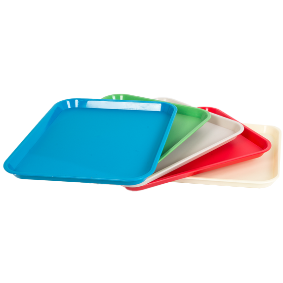 44*35*2.5cmPlastic durable tray food big square rolling tray
